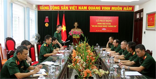 Công ty 492, Binh đoàn 12 phát động Phong trào thi đua “Văn hóa doanh nghiệp Trường Sơn” ​