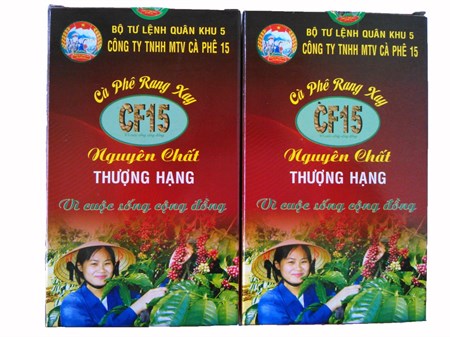 Cà phê rang xay nguyên chất Thượng hạng - Tổng công ty 15